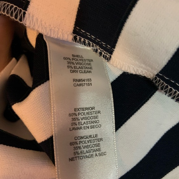 Size 10 Eliza J navy and white striped dress. - Picture 4 of 5